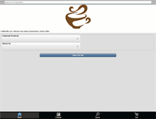 Tablet Screenshot of kaffekaffe.com